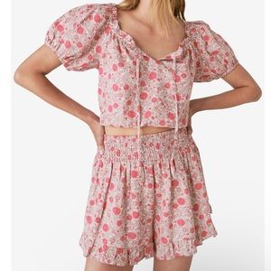 Lucky Brand The Machback short set